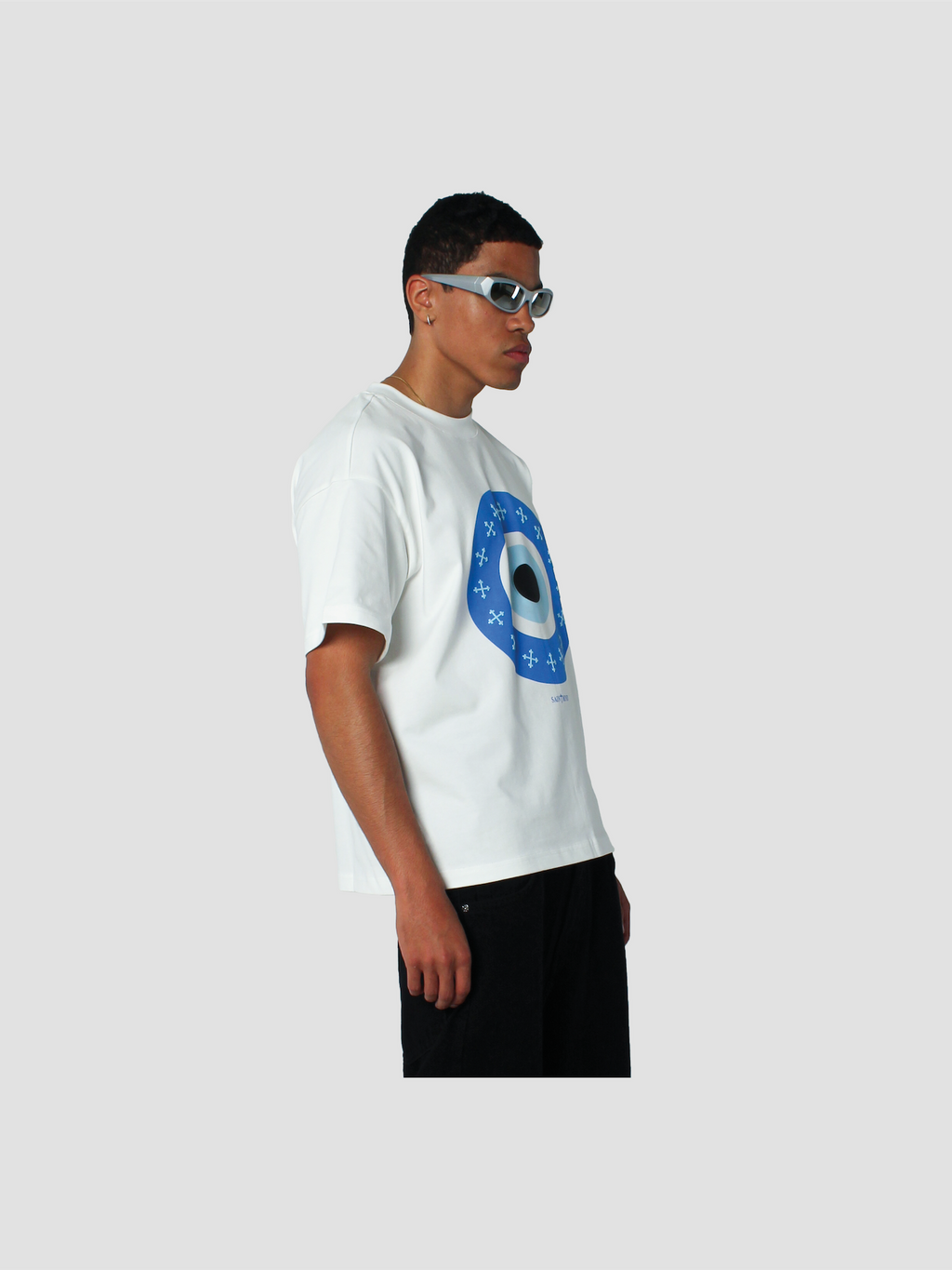 EVIL EYE T-SHIRT - WHITE