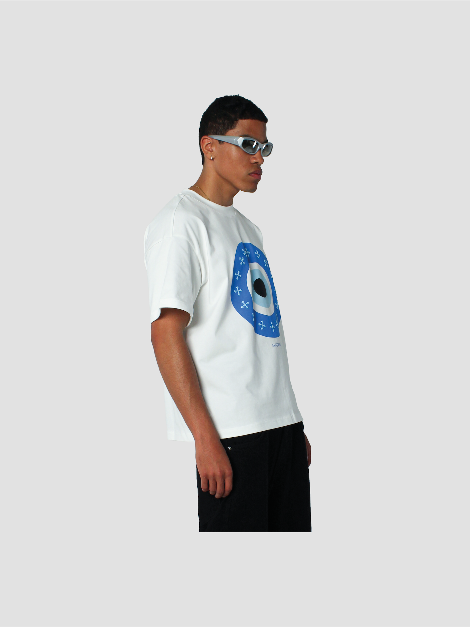 EVIL EYE T-SHIRT - WHITE