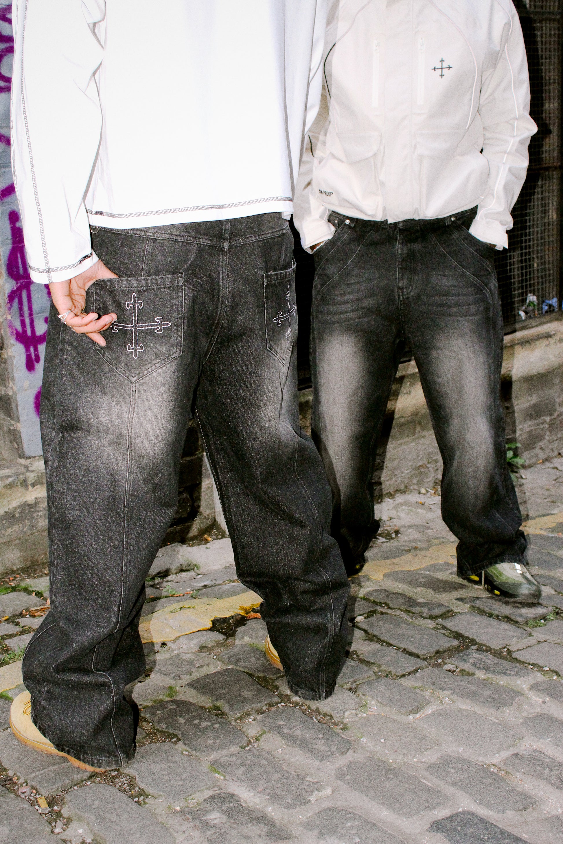 TWO STEP BAGGY DENIMS