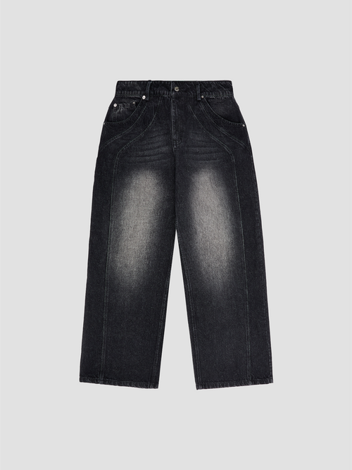 TWO STEP BAGGY DENIMS