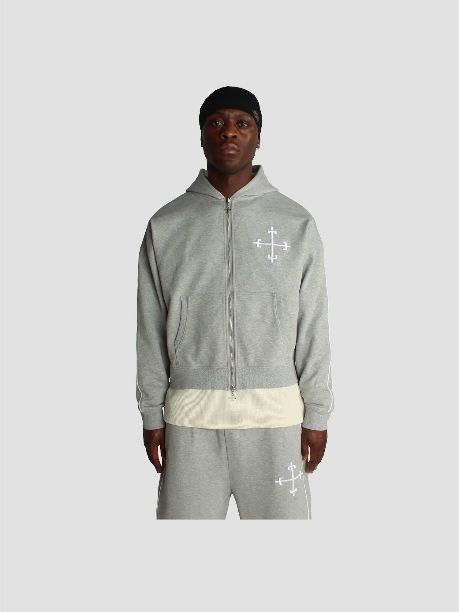 SAINT SUIT ZIP UP - MARL GREY
