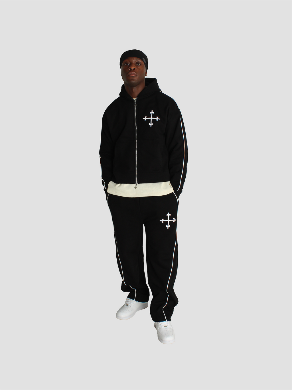 SAINT SUIT ZIP UP - BLACK