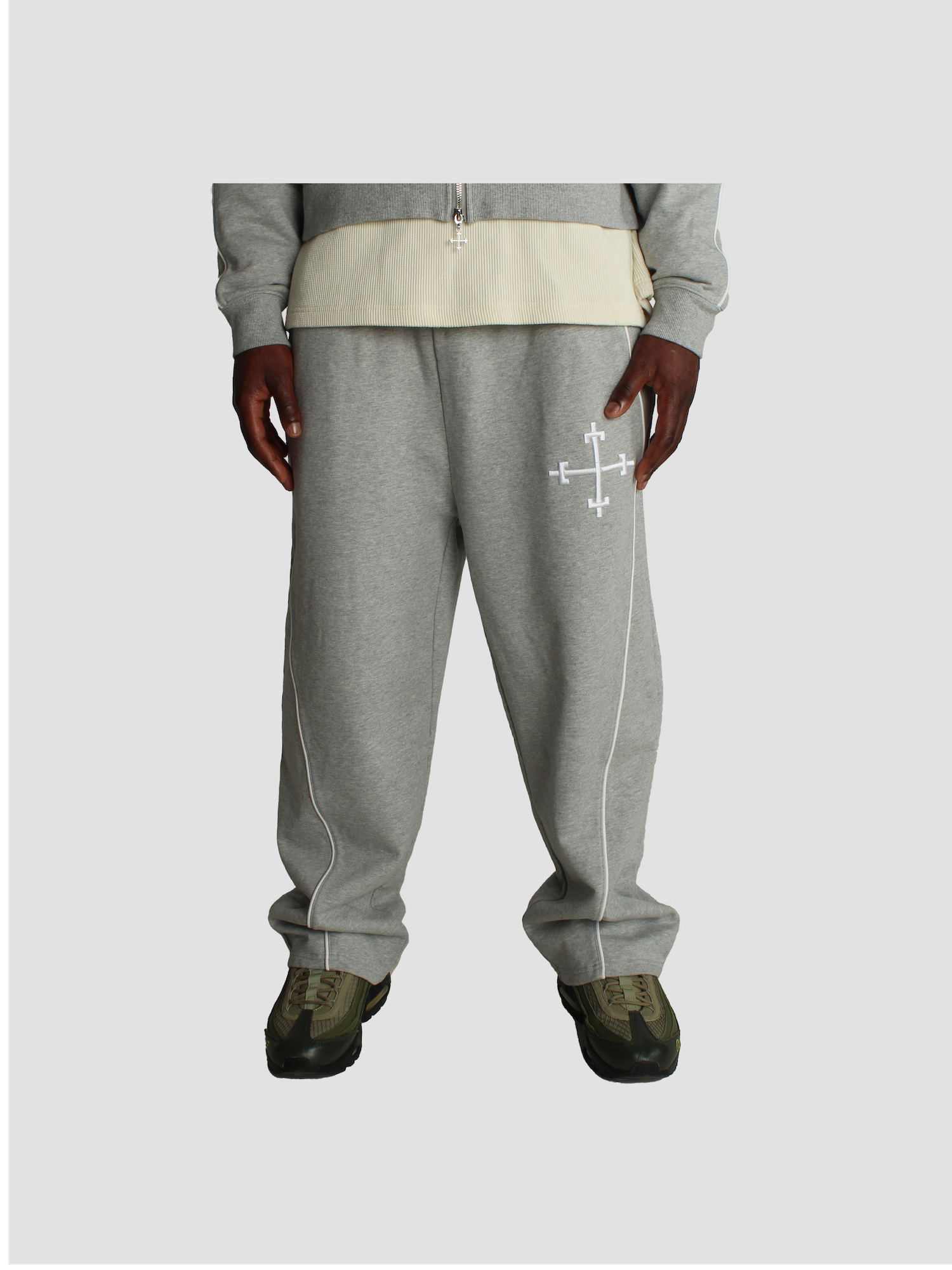 SAINT SUIT SWEATS - MARL GREY