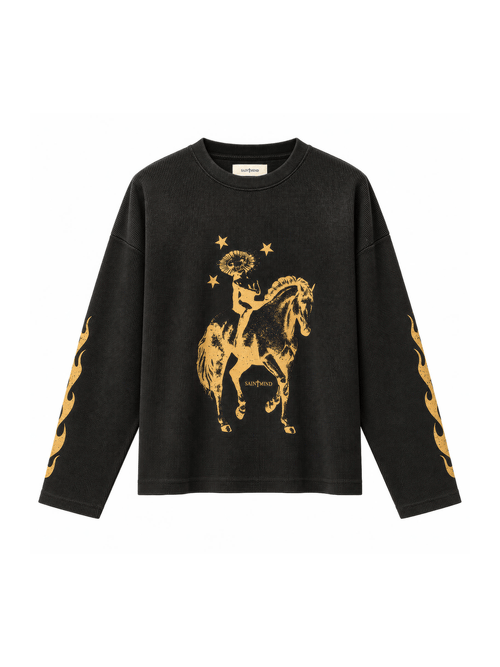 TAKE REIN THERMAL - WASHED BLACK - SAINT MIND