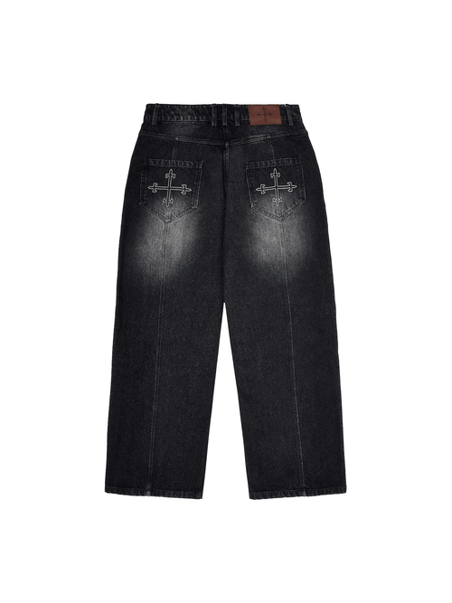 TWO STEP BAGGY DENIMS - SAINT MIND