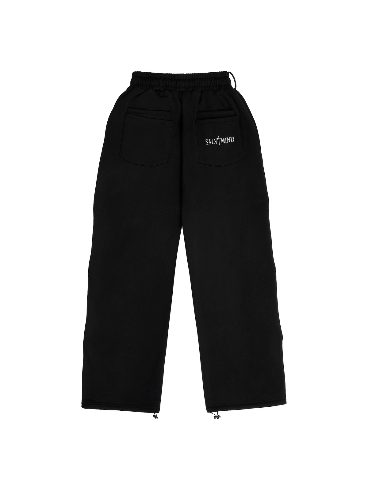 WAVY BAGGY SWEATPANTS - BLACK