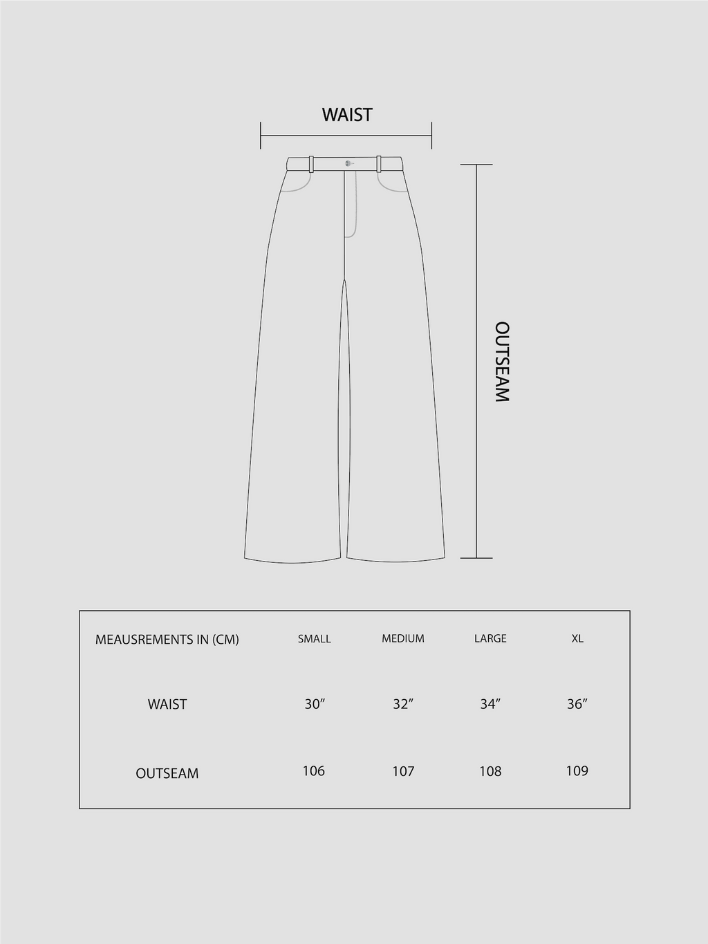 BAGGY STUDDED DENIM - WASHED BLUE